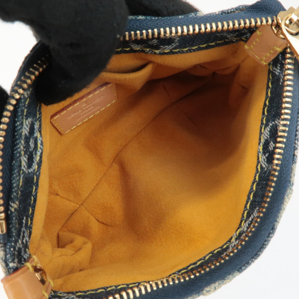 Louis Vuitton Monogram Denim Trousse Raye Pouch Blue M95335