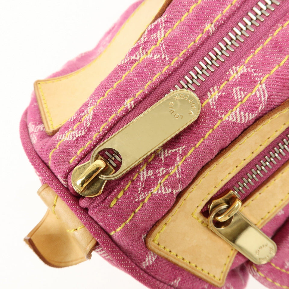 Louis Vuitton Monogram Denim Neo Speedy Boston Bag Pink M95214