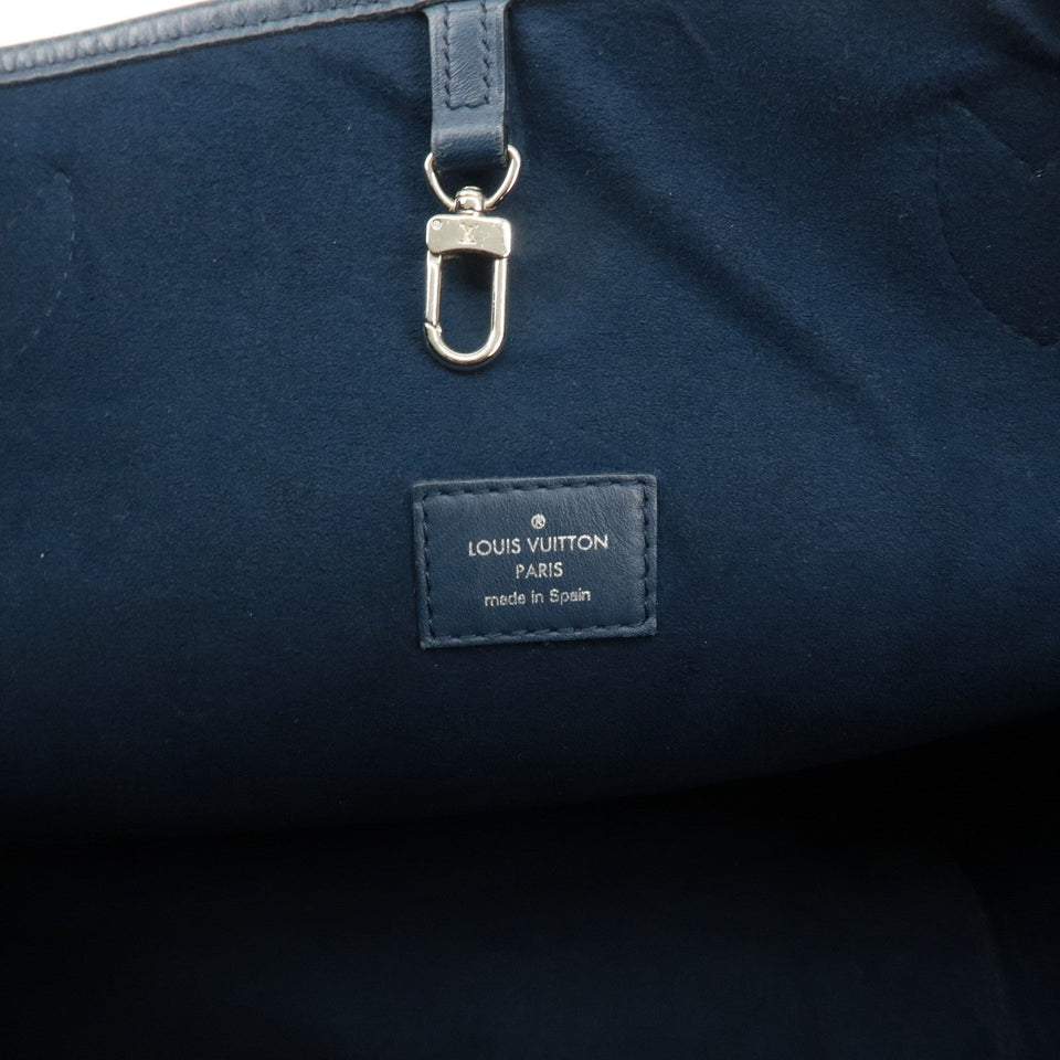Louis Vuitton Epi Neverfull MM Shoulder Bag Andigo Blue M40885