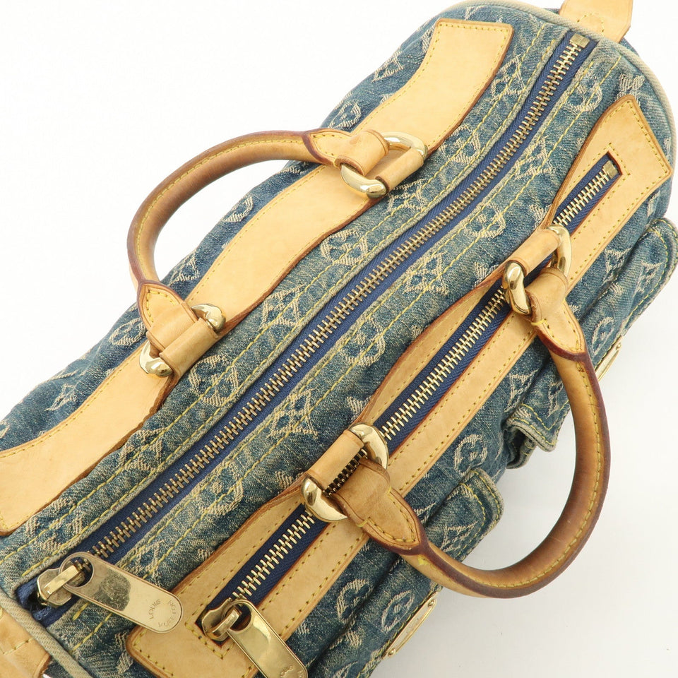 Louis Vuitton Monogram Denim Neo Speedy Boston Bag Blue M95019