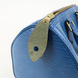 Louis Vuitton Epi Speedy 25 Hand Bag Boston Bag Blue M43015