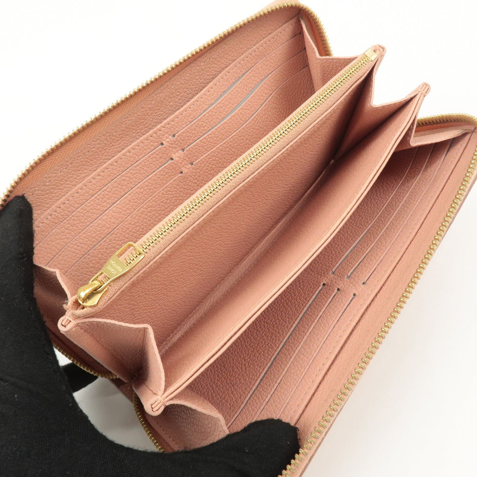 Louis Vuitton Monogram Empreinte Bicolor Zippy Wallet Rose M81645