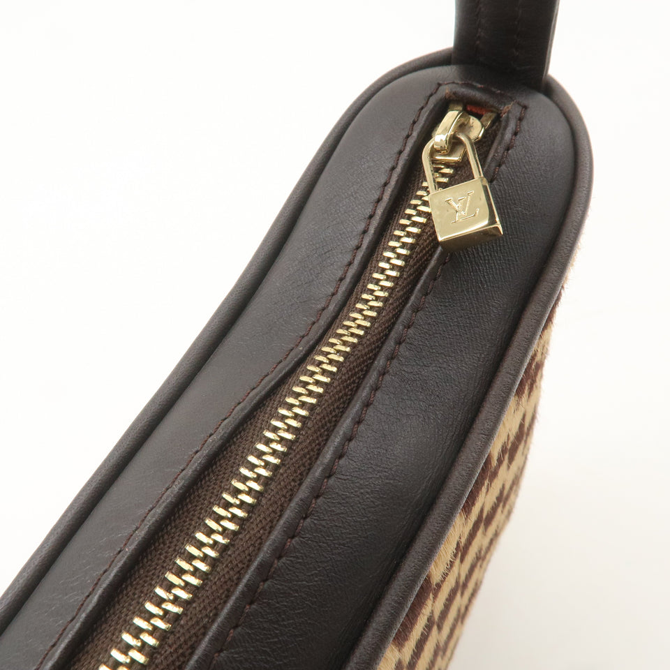 Louis Vuitton Damier Sauvage Tiger Hand Bag Brown M92132
