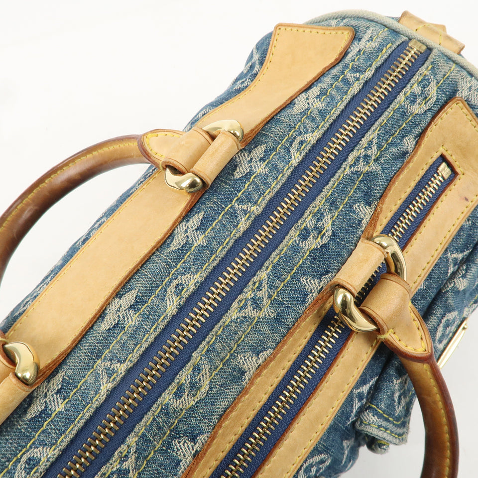 Louis Vuitton Monogram Denim Neo Speedy Boston Bag Blue M95019