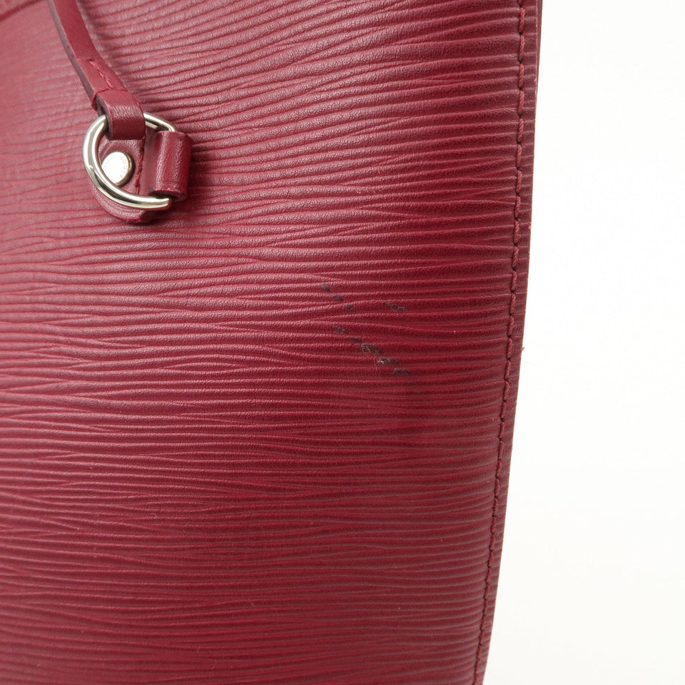 Louis Vuitton Epi Neverfull MM Shoulder Bag Fuchsia M40882