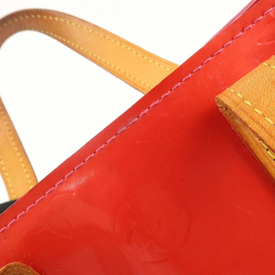 Louis Vuitton Monogram Vernis Lead PM Hand Bag Fuchsia Pink M91221