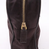 Prada Nylon Leather Hand Bag Shoulder Bag Brown BL0106