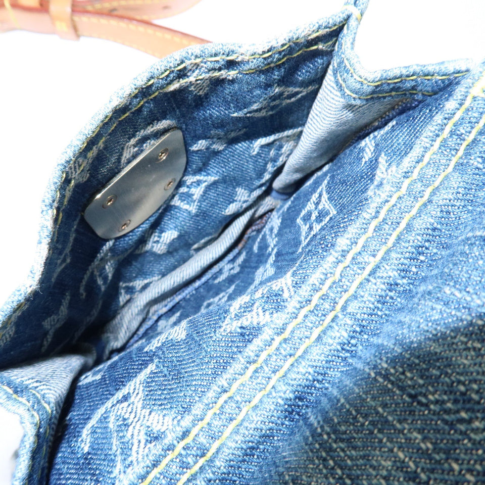 Louis Vuitton Monogram Denim Camera Bag Shoulder Bag Blue M95348