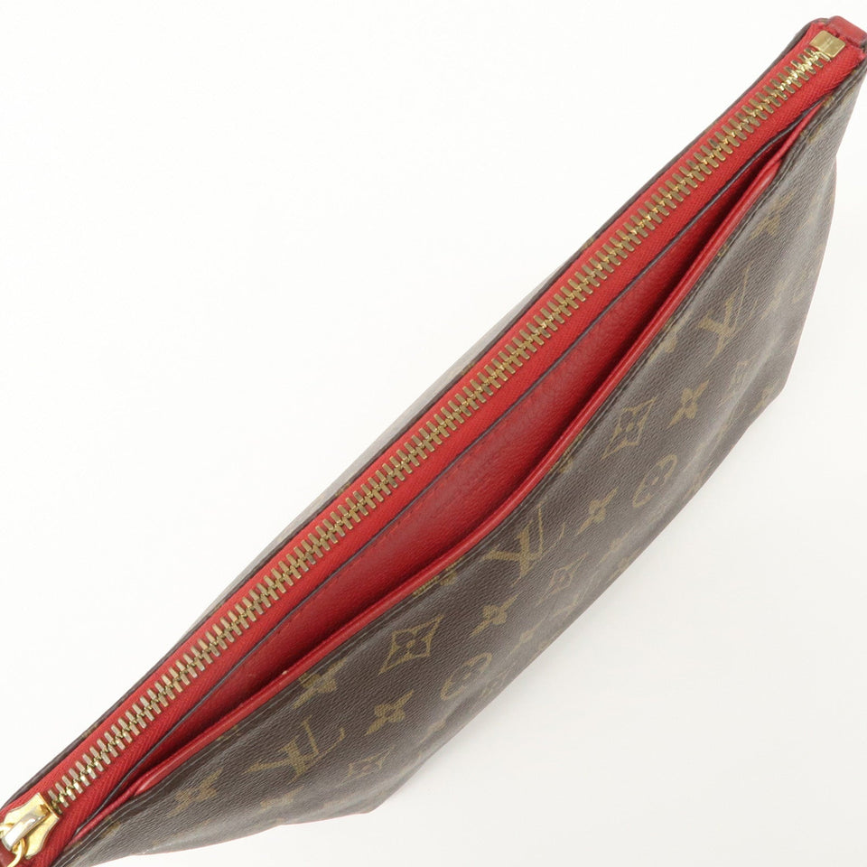 Louis Vuitton Monogram Pallas Beauty Case Brown Red M64123