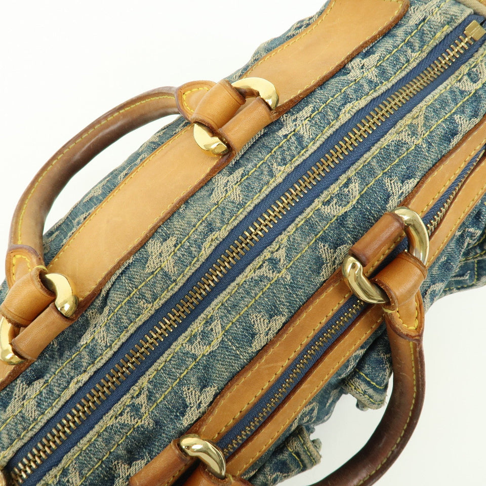 Louis Vuitton Monogram Denim Neo Speedy Boston Bag Blue M95019