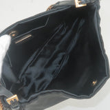 Prada Nylon Chain Shoulder Bag Rose Gold NERO Black 1BB903