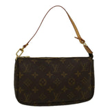Louis Vuitton Pochette Accessoire  Canvas Clutch Bag