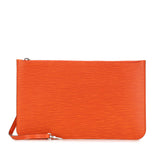 Orange Louis Vuitton Epi Neverfull Pouch