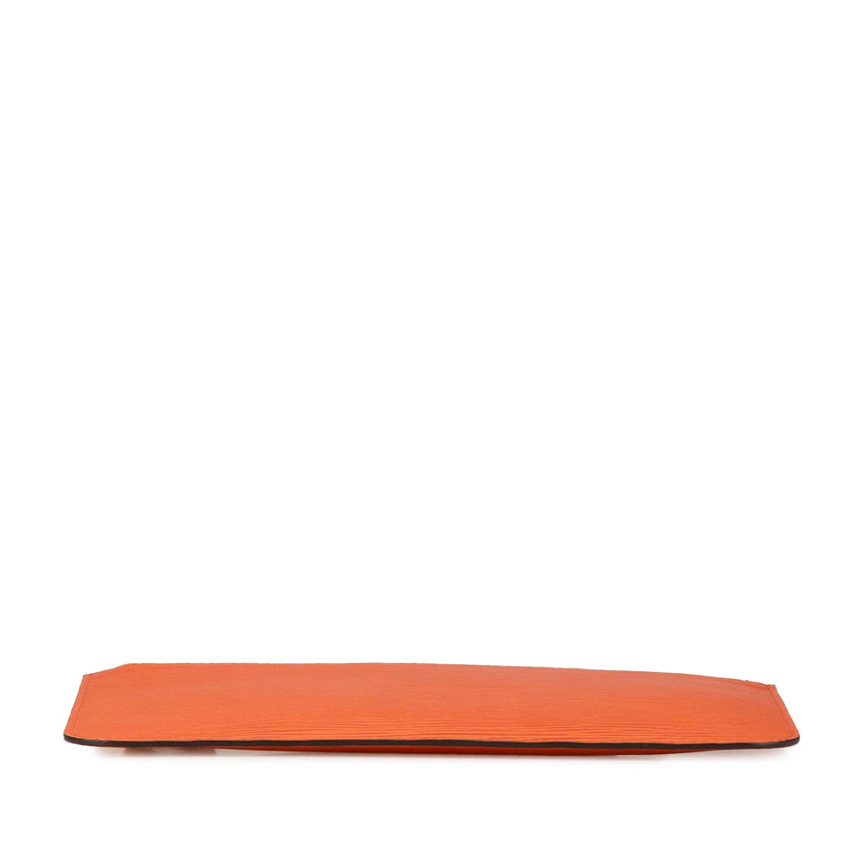 Orange Louis Vuitton Epi Neverfull Pouch