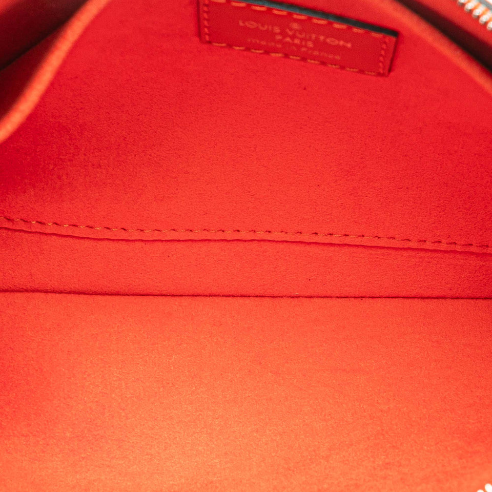 Orange Louis Vuitton Epi Neverfull Pouch
