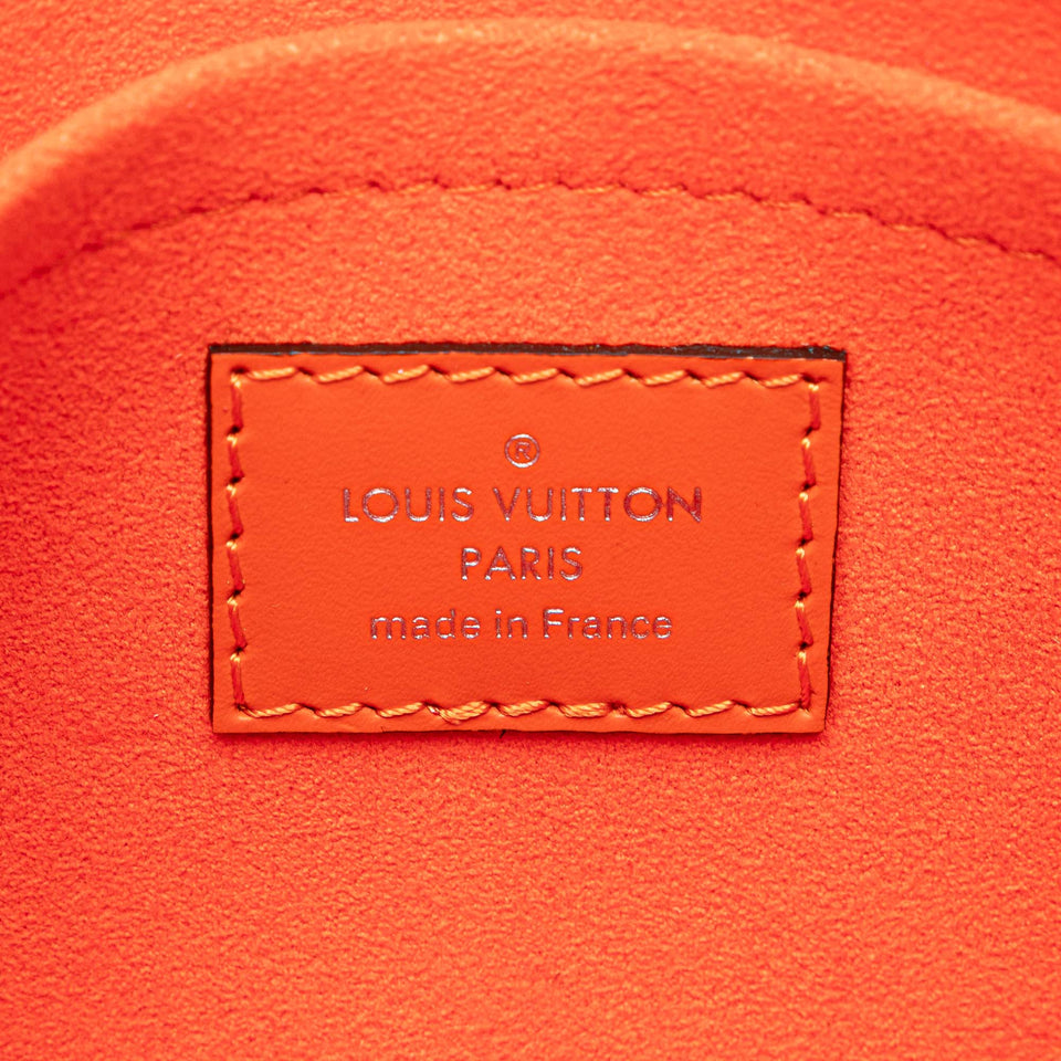 Orange Louis Vuitton Epi Neverfull Pouch