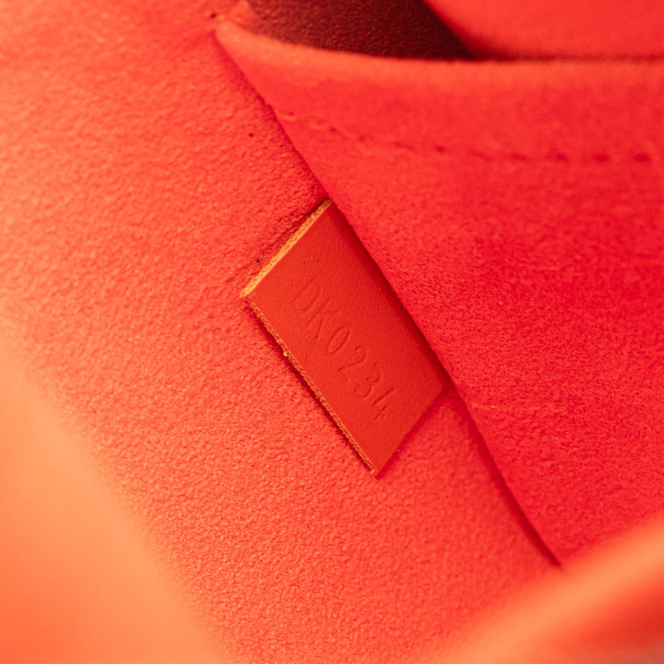 Orange Louis Vuitton Epi Neverfull Pouch
