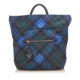 Blue Prada Tessuto Reversible Tote Bag