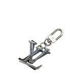 Silver Louis Vuitton Brass LV Initials Key Holder