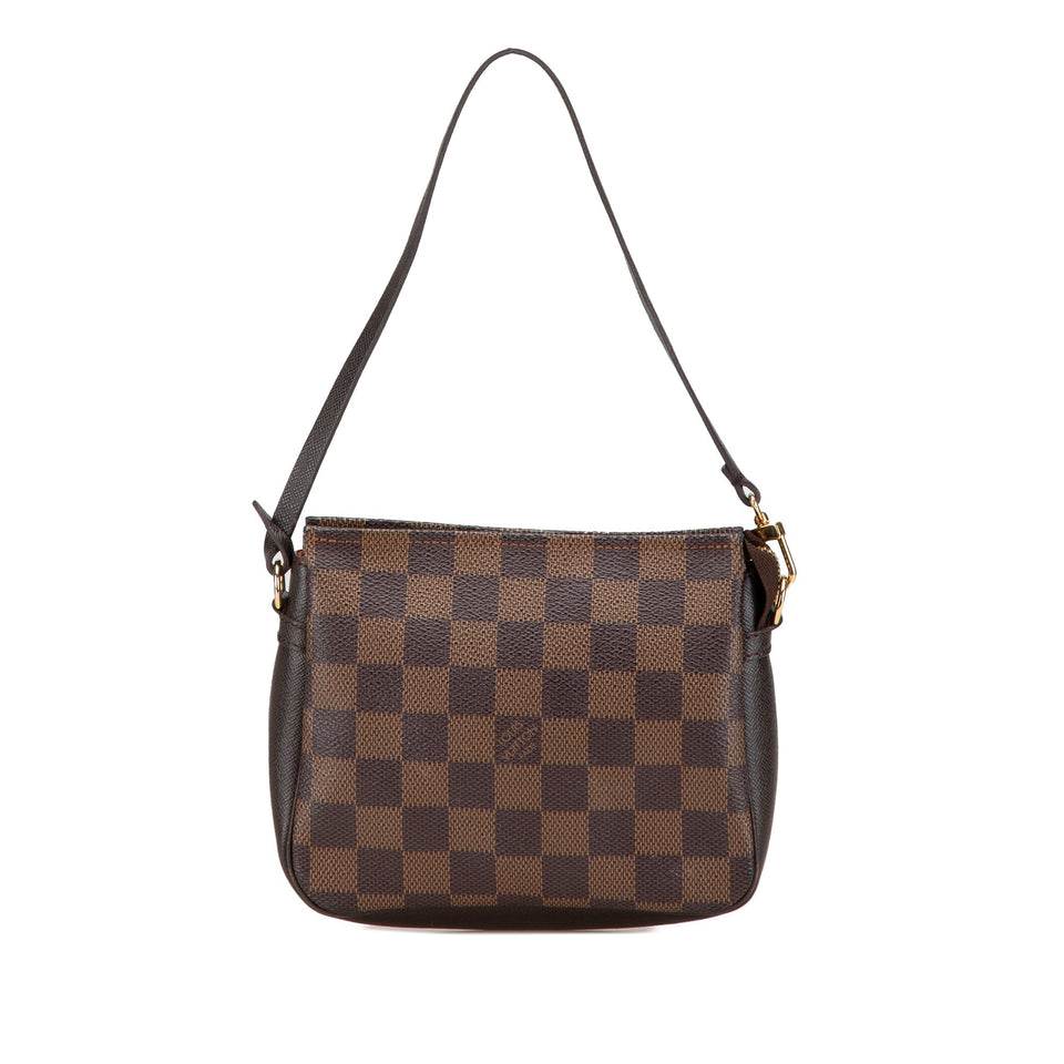 Brown Louis Vuitton Damier Ebene Trousse Pochette Handbag