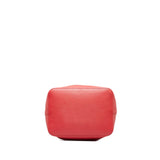 Red Louis Vuitton x Sofia Coppola Flore Perforated Noe Bucket Bag