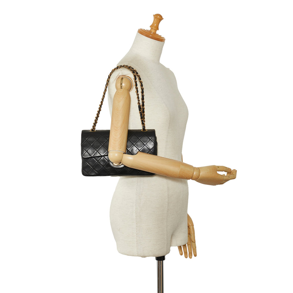 Chanel Classic Double Flap Small Black Lambskin Gold