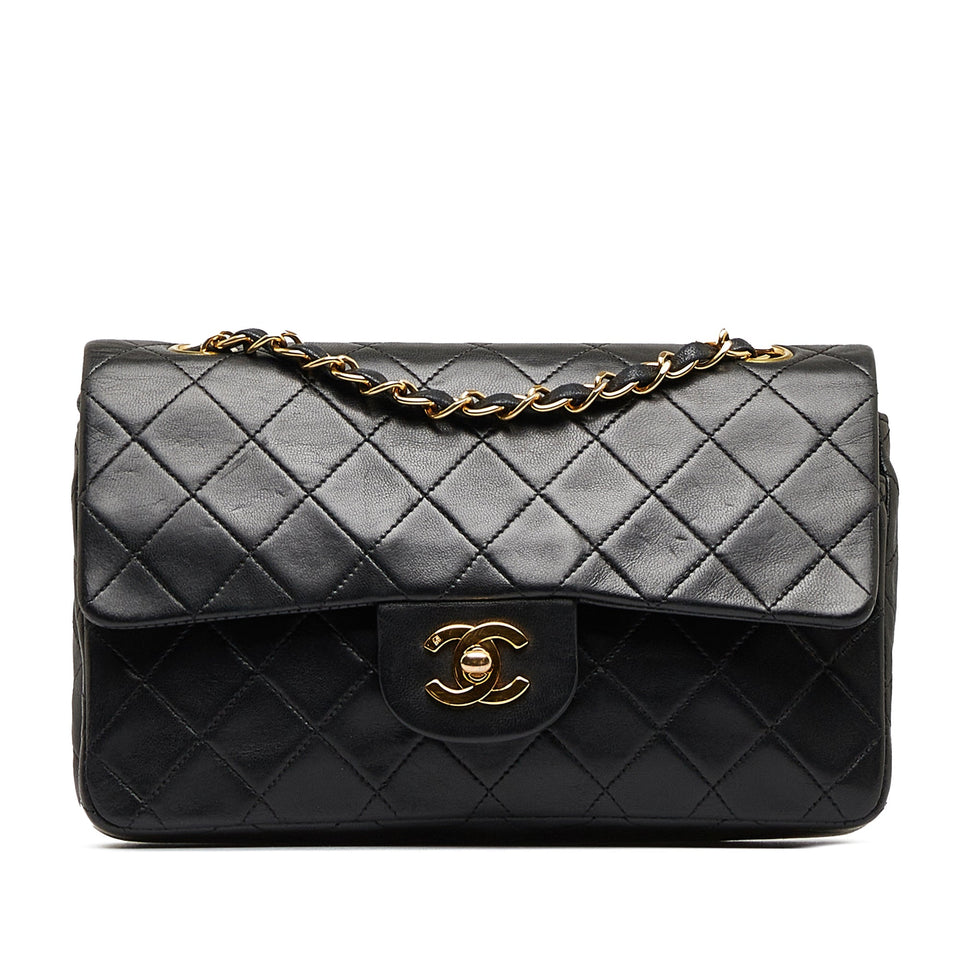 Chanel Classic Double Flap Small Black Lambskin Gold