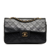 Chanel Classic Double Flap Small Black Lambskin Gold