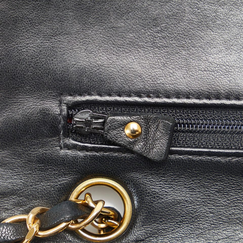 Chanel Classic Double Flap Small Black Lambskin Gold