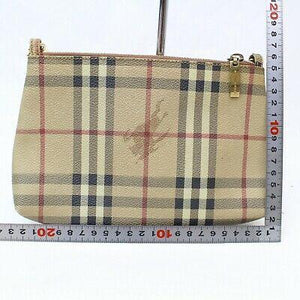 Burberry London Accessories Pouch Beige PVC