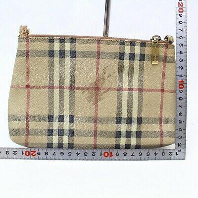 Burberry London Accessories Pouch Beige PVC
