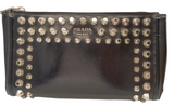 Prada Black Studded Clutch