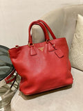 Prada Red Vitello Daino Bag