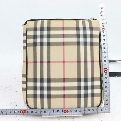 Burberry London Shoulder Bag Beige PVC