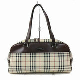 Burberry Hand Bag Light Brown Canvas (SHC1-15957)