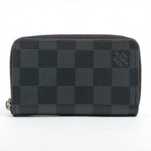 Louis Vuitton Damier Graphite Zippy Coin Purse Black