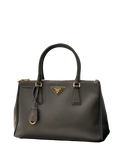Prada Black Galleria Double Zip Small Bag