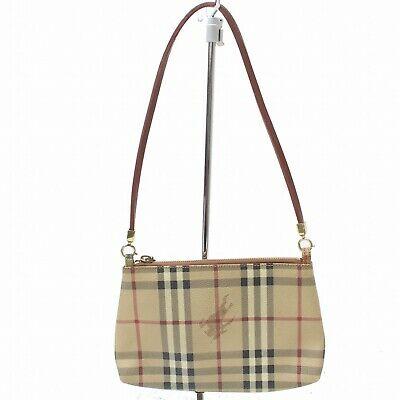 Burberry London Accessories Pouch Beige PVC