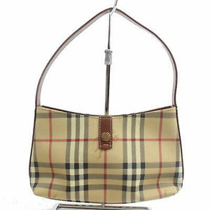 Burberry Hand Bag Beige PVC (SHC1-15960)