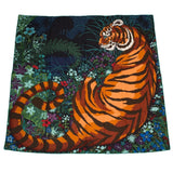 Hermes "Tyger Tyger" Cashmere and Silk Shawl  Scarf 140cm