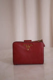 Prada Red Small Wallet