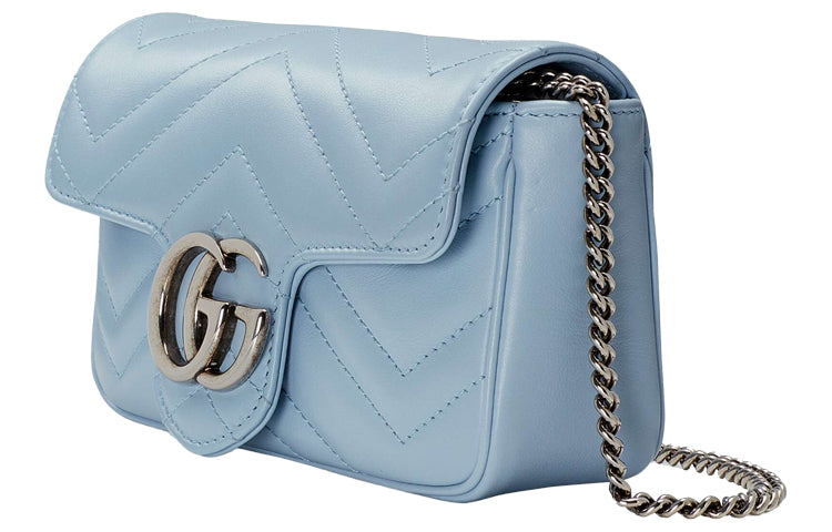 Gucci GG Marmont Super Mini Bag 'Pastel Blue' 476433-DTDCP-4928