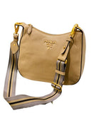 Prada Beige Vitello Daino Crossbody Bag