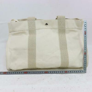 Hermes Tote Bag Cabas De Plage White Canvas (SHC1-15964)