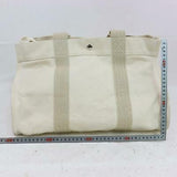 Hermes Tote Bag Cabas De Plage White Canvas (SHC1-15964)