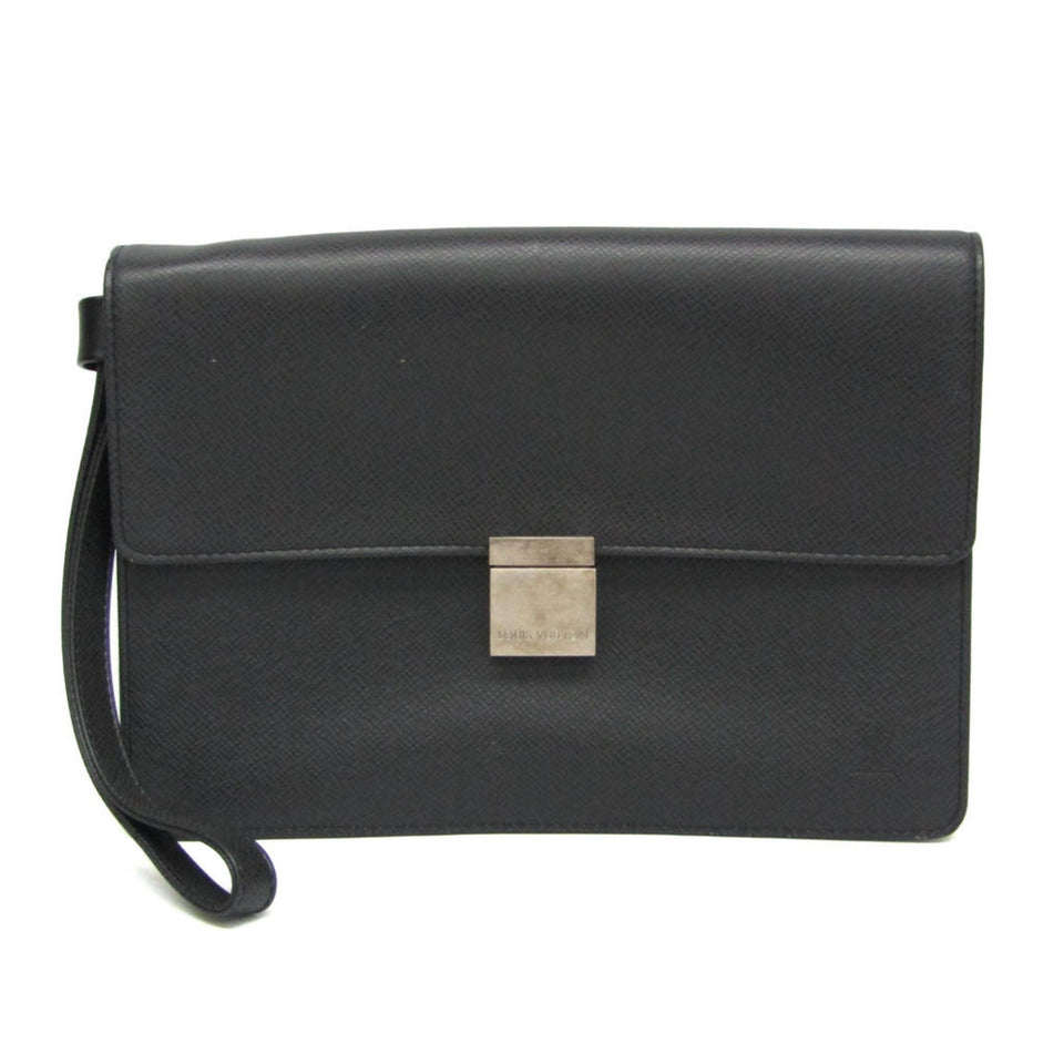 Louis Vuitton Selenga  Leather Clutch Bag