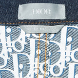 Dior Homme Navy Blue Denim Button Front Jacket