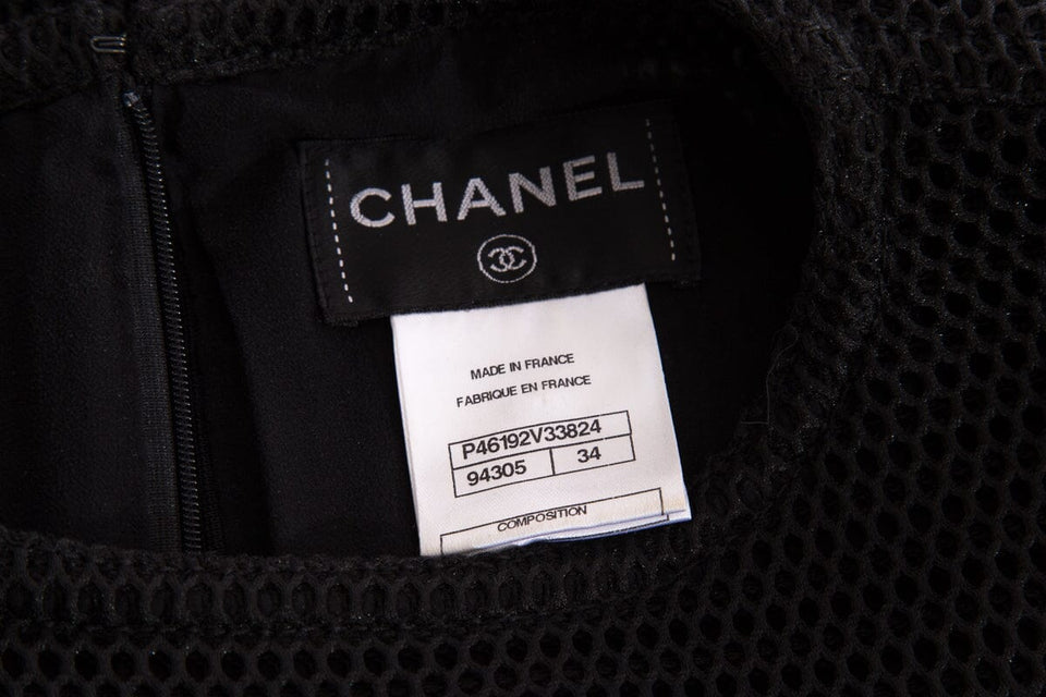Chanel Black Sleeveless Dress SZ 34