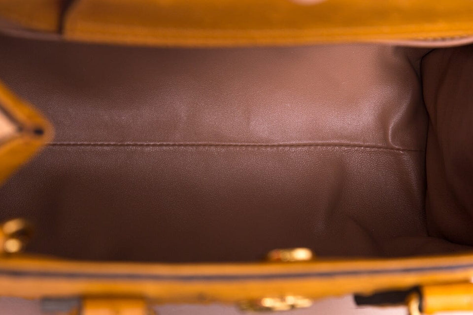 Gucci Mini Diana Tan Ostrich Handbag NWT