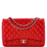 CHANEL Classic Double Flap Bag Quilted Lambskin Maxi